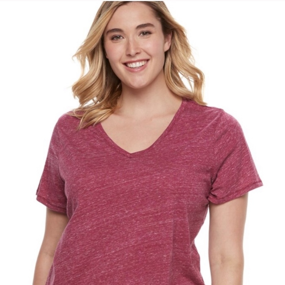 Sonoma Maroon Everyday Tee 4X